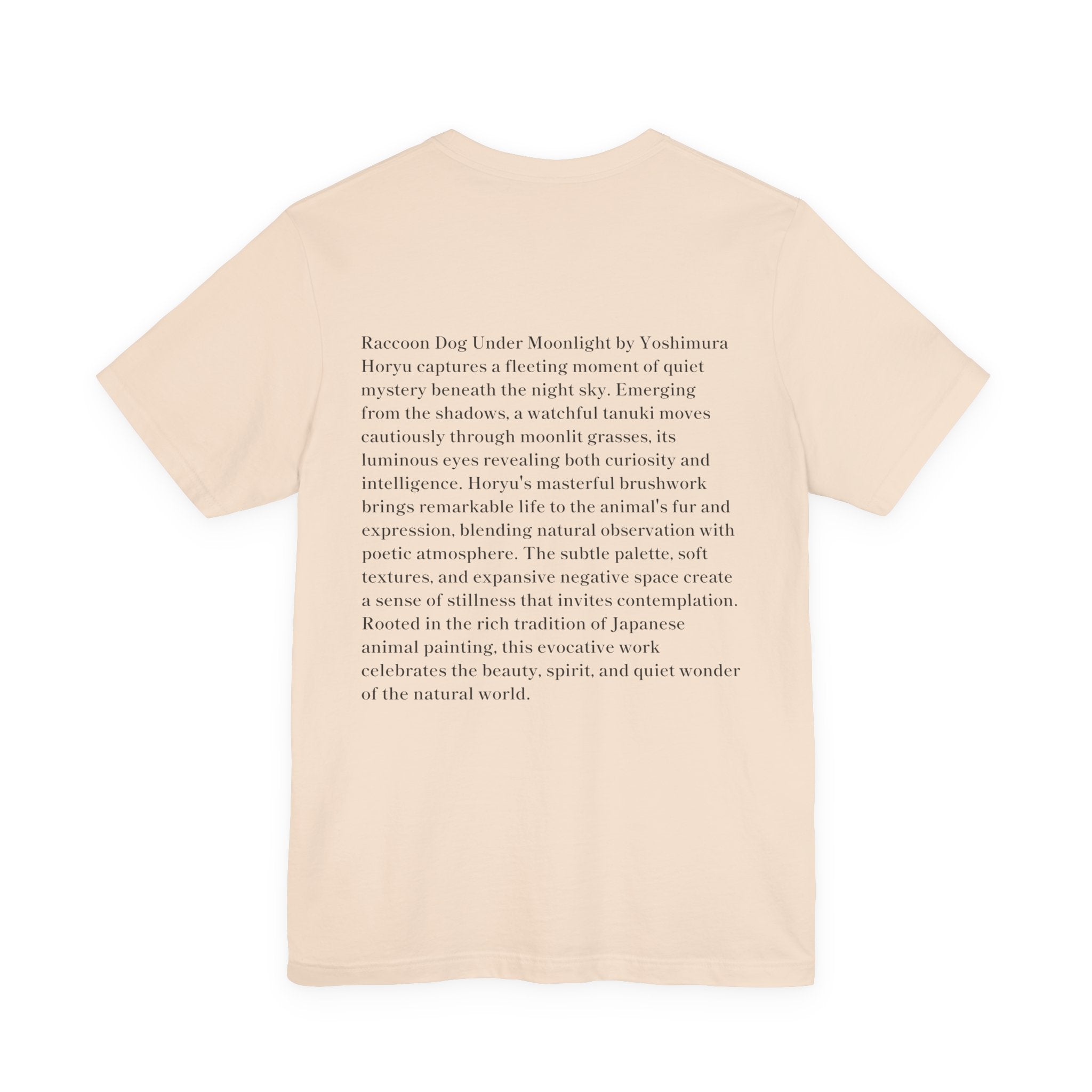 Yoshimura Horyu "Raccoon Dog Under Moonlight",  Japanese Art Museum T-Shirt