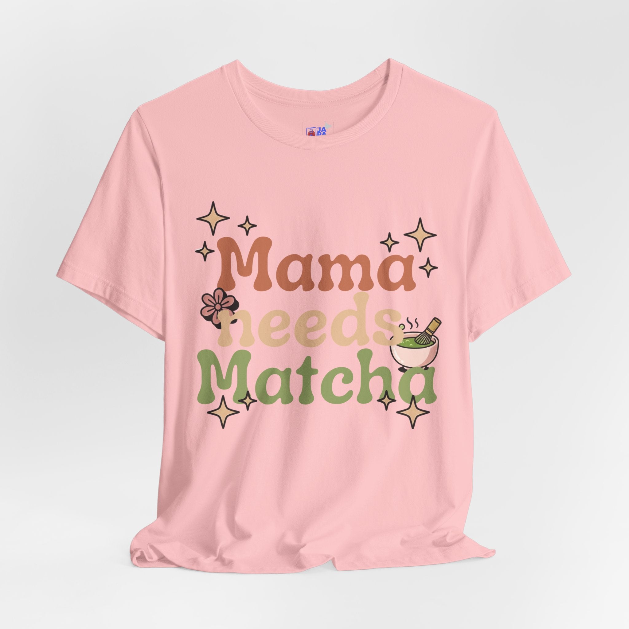 Mama Needs Matcha Tee | Pastel Front-Print Typography | Matcha Collection