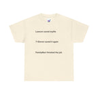 Lawson Saved My Life. 7-Eleven Saved It Again. FamilyMart Finished the Job. | Japan Convenience Store Tee — White Edition