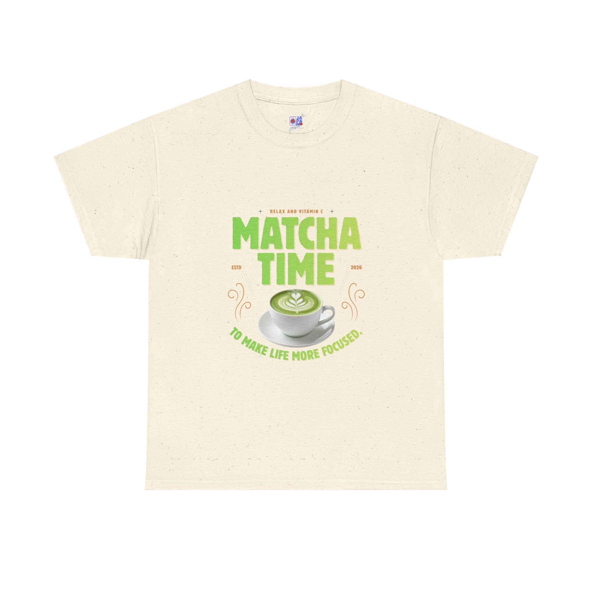 Matcha Time Tee — "Matcha Time to Make Life More Focused" Graphic T-Shirt