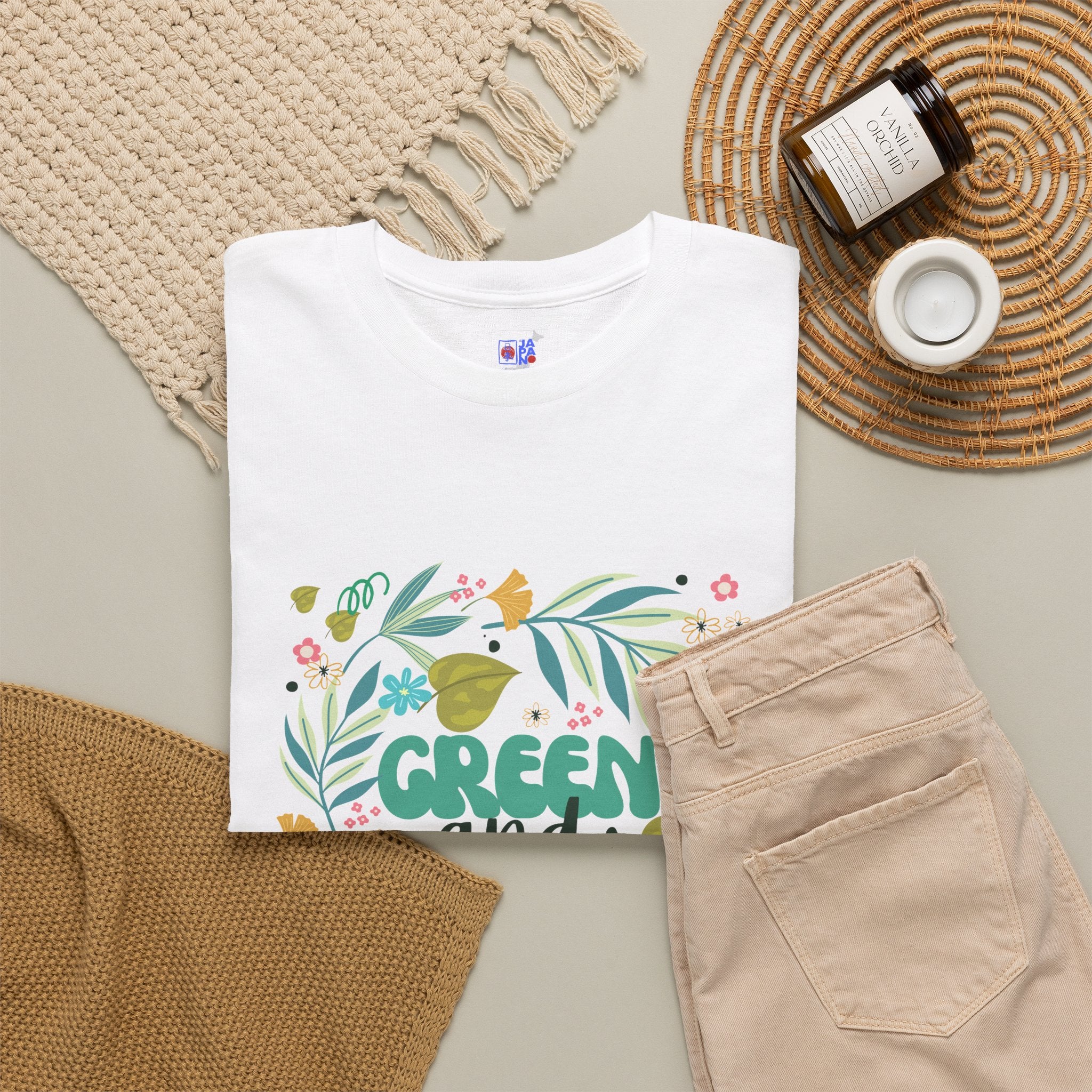 Eco Plant Lover T-Shirt — "Green and Love" Graphic Tee