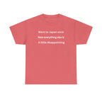 Went to Japan Once. Now Everything Else Is a Little Disappointing. | Front & Back Japan Graphic Tee — Dark Edition