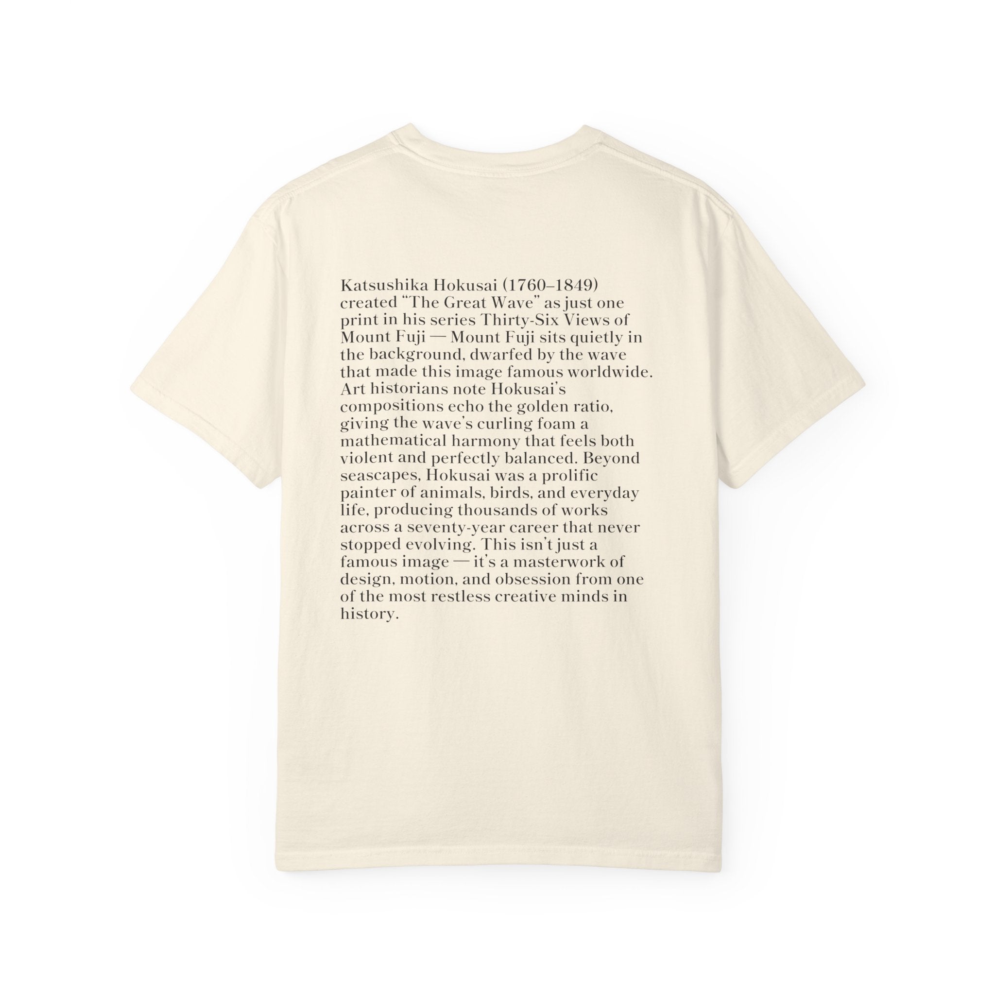 The Great Wave of Kanagawa Hokusai Art Tee — Comfort Colors 1717 Vintage Fit T-Shirt for Women