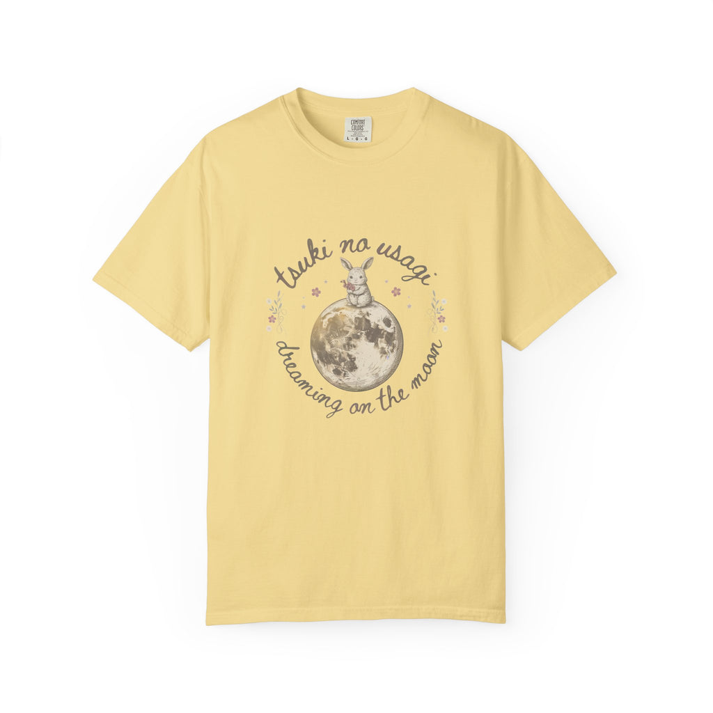 Moon Rabbit T-Shirt — "Tsuki no Usagi / Dreaming on the Moon" Vintage Graphic Tee