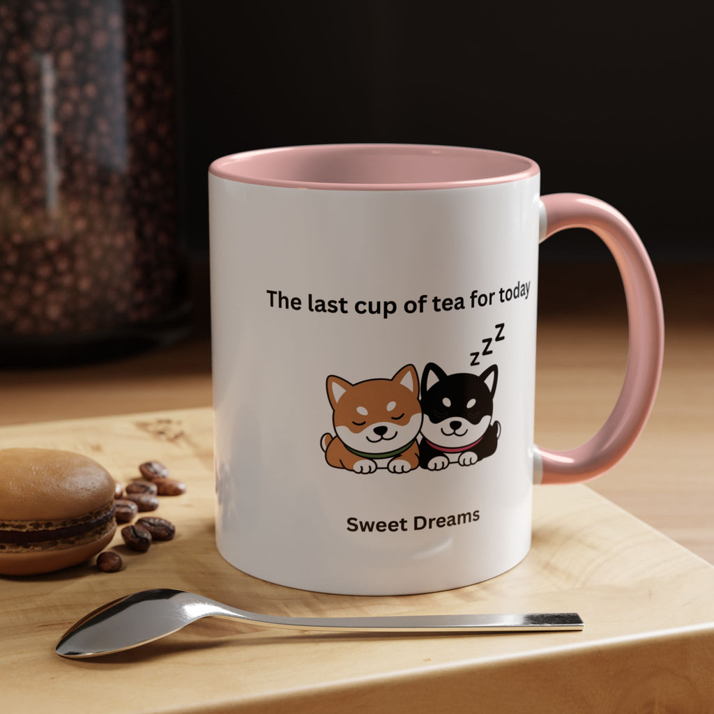 Shiba Inu "Sweet Dreams" Mug, The Last Cup of Tea for Today, Japanese Dog Cute Gift Mug