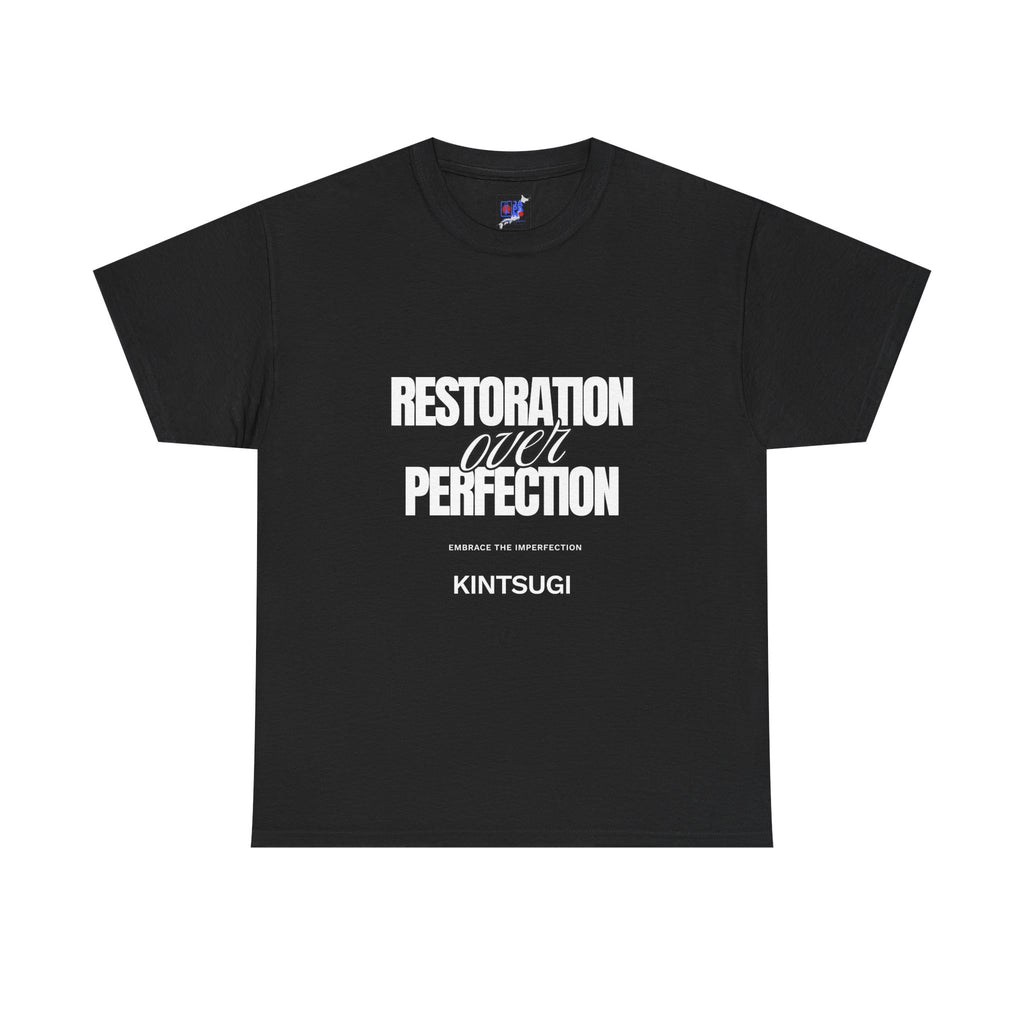Kintsugi 'Restoration Over Perfection' T‑Shirt — Inspirational Graphic Tee