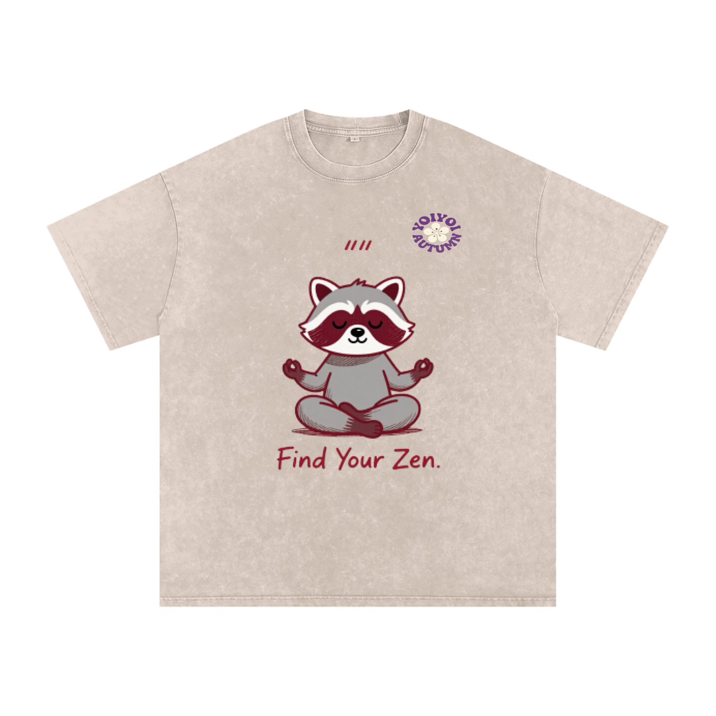 Snow Washed Oversized Cotton T-Shirt