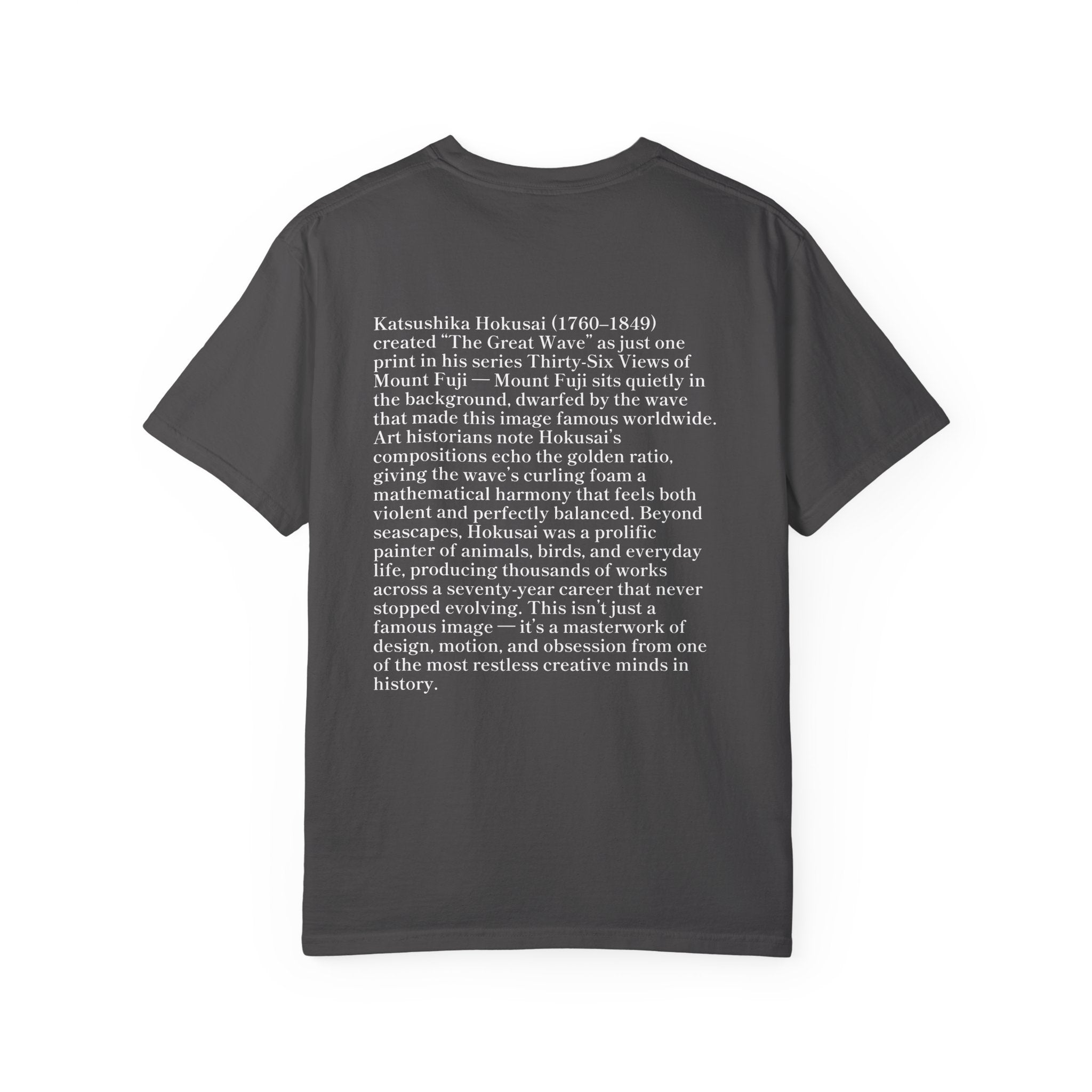 "The Great Wave of Kanagawa" Hokusai Art Tee — Comfort Colors 1717 Vintage Fit T-Shirt for Women
