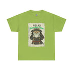 Samurai Shiba Inu Drinking Matcha Tee — Relax Matcha Time Graphic T-Shirt