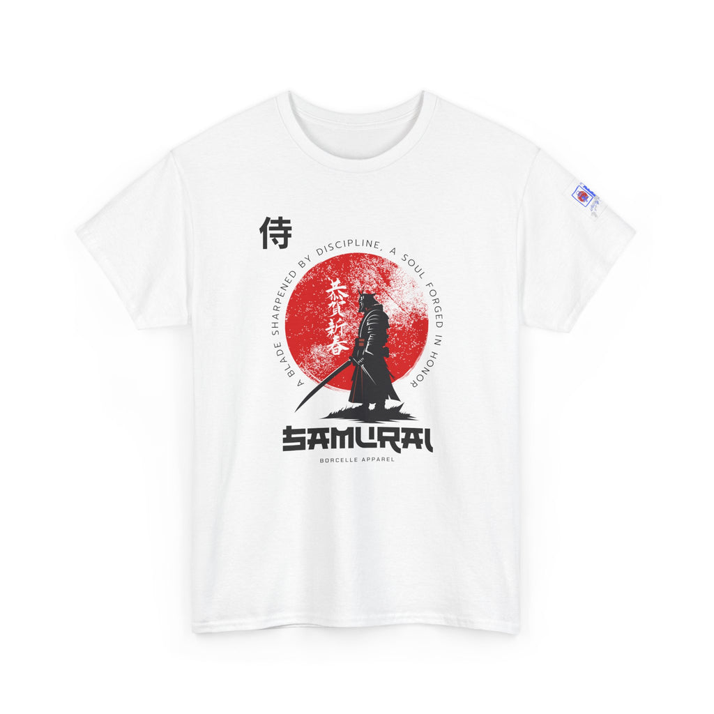 Samurai Tee — Red Sun Japanese Sword Warrior Graphic Shirt