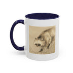 Yoshimura Hōryū "Raccoon Dog Under Moonlight" | Edo-period Japanese Art Mug — Museum Collection