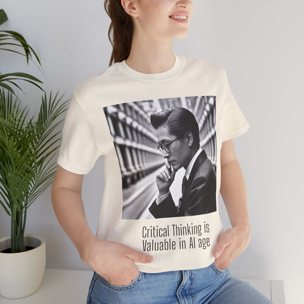 Critical Thinking T-Shirt, Intellectual Tee, Philosophical Satire Shirt, Thinker Gift,  Academic Humor Tee,  Deep Thinker Gift
