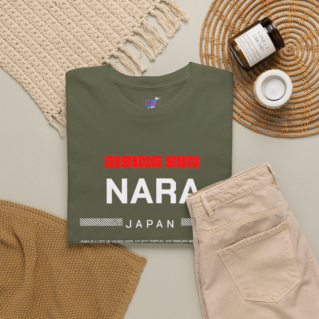 Nara Japan T-Shirt, Where Deer and History Walk Together, Ancient Japan Travel Souvenir, Nara Vacation Memory Tee, Gift for Japan Lovers