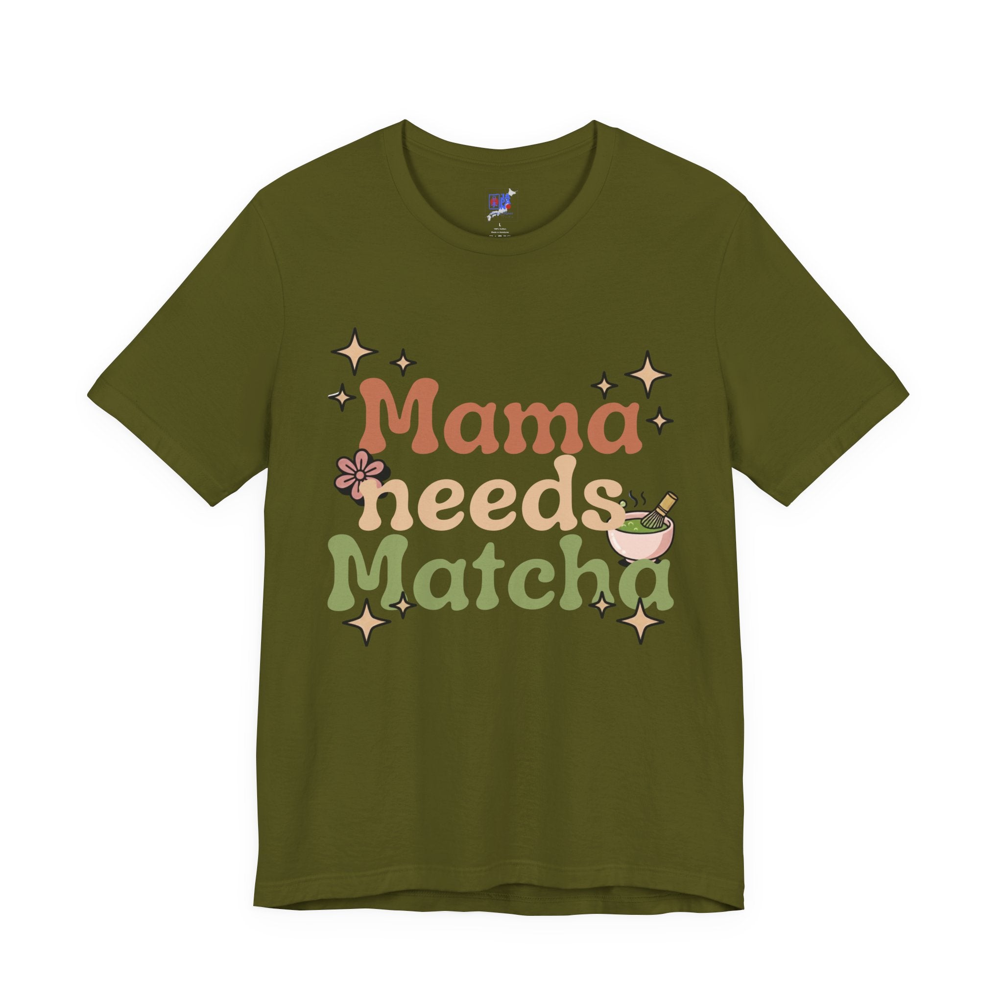 Mama Needs Matcha Tee | Pastel Front-Print Typography | Matcha Collection