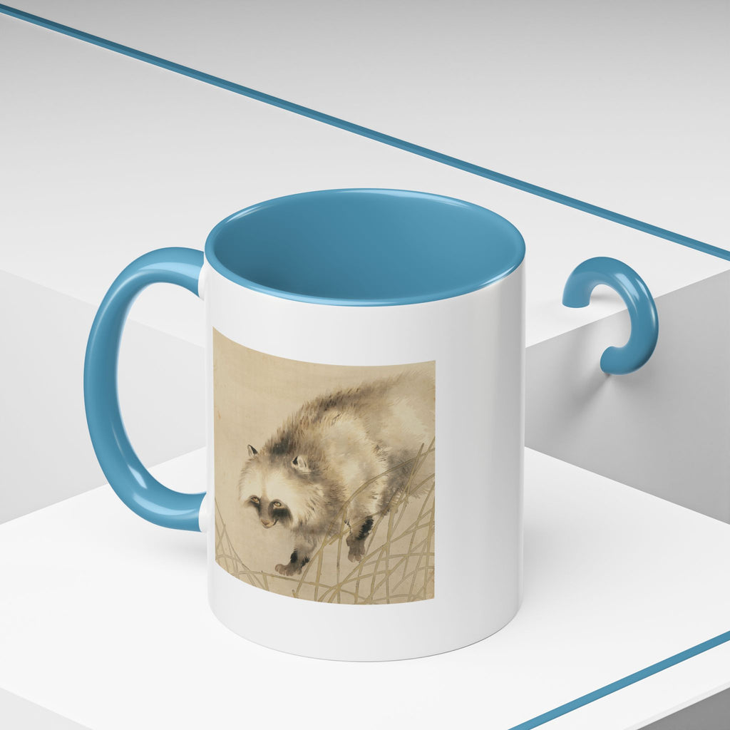 Yoshimura Hōryū "Raccoon Dog Under Moonlight" | Edo-period Japanese Art Mug — Museum Collection