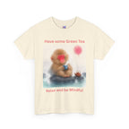 Mindful Monkey Tee — "Have Some Green Tea, Relax and Be Mindful" Cute Zen T-Shirt
