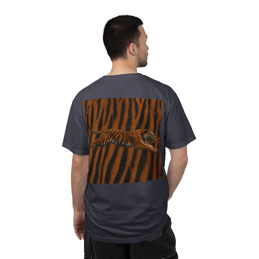 CoolyJapan — Tora 虎 Leaping Tiger Tee | Dark Color | Comfort Colors 1717