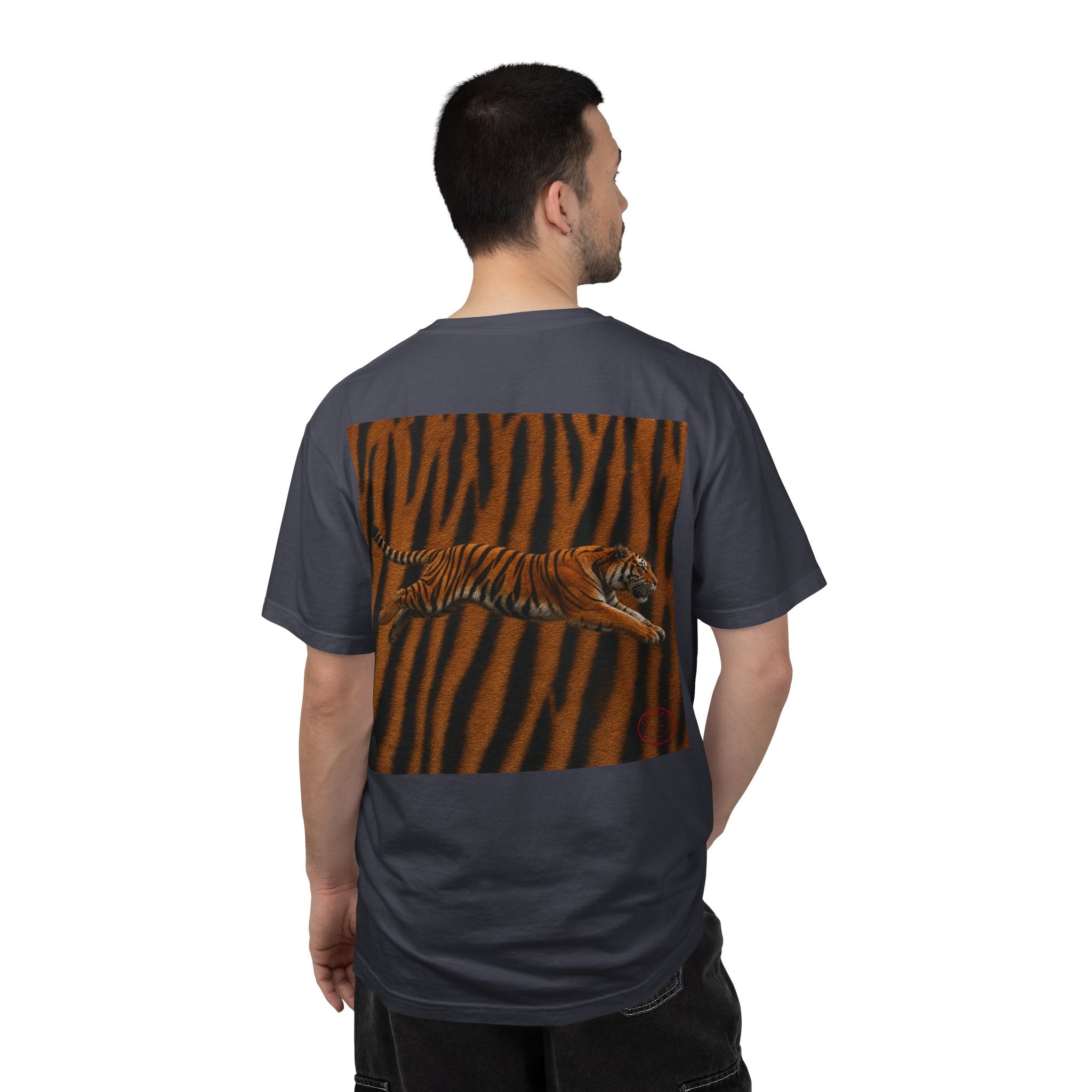 CoolyJapan — Tora 虎 Leaping Tiger Tee | Dark Color | Comfort Colors 1717