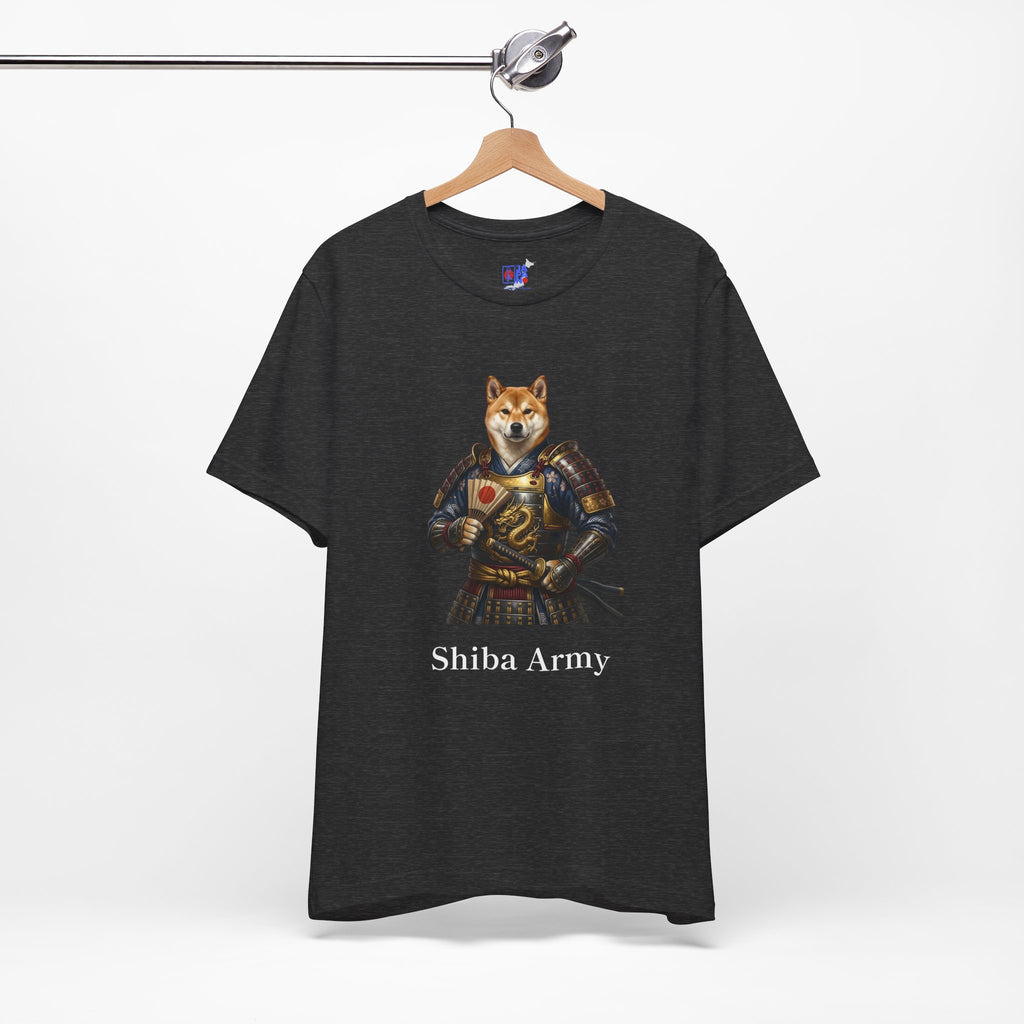 Samurai Shiba Inu T-Shirt, Shiba Army Japanese Warrior Dog Tee, Funny Dog Lover Gift - Cute Anime Samurai Shirt