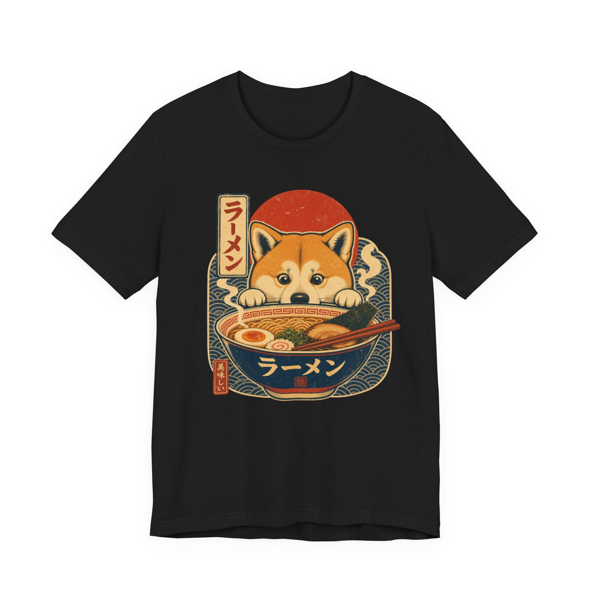 Kawaii Shiba Inu Ramen T-Shirt — Cute Japanese Dog Noodle Tee (Happy Ramen Gift)