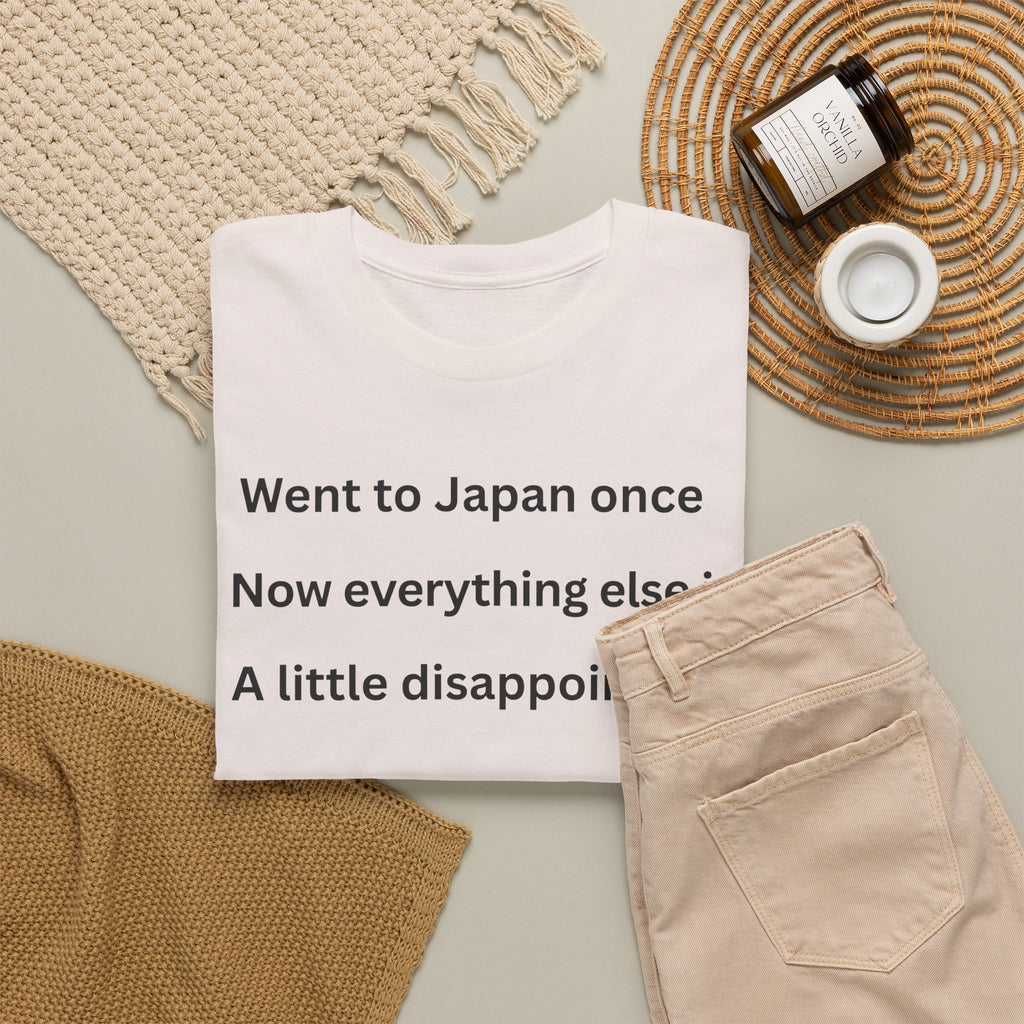 Went to Japan Once. Now Everything Else Is a Little Disappointing. | Front & Back Japan Graphic Tee