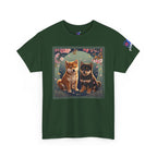 Shiba Inu Puppies Duo T-Shirt — Cute Cherry Blossom Dog Tee