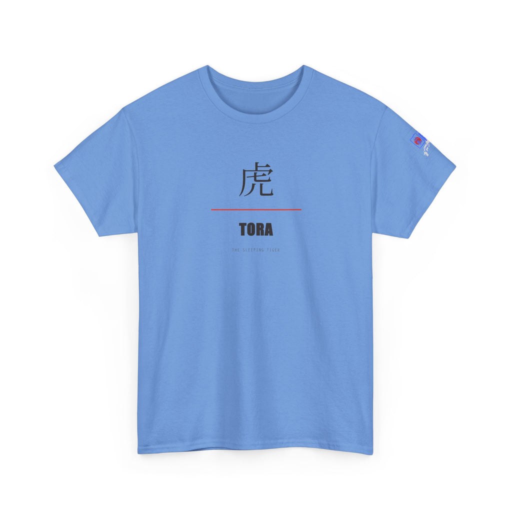 Tora Sleeping Tiger T Shirt Japanese Kanji Graphic Tee Casual Wear