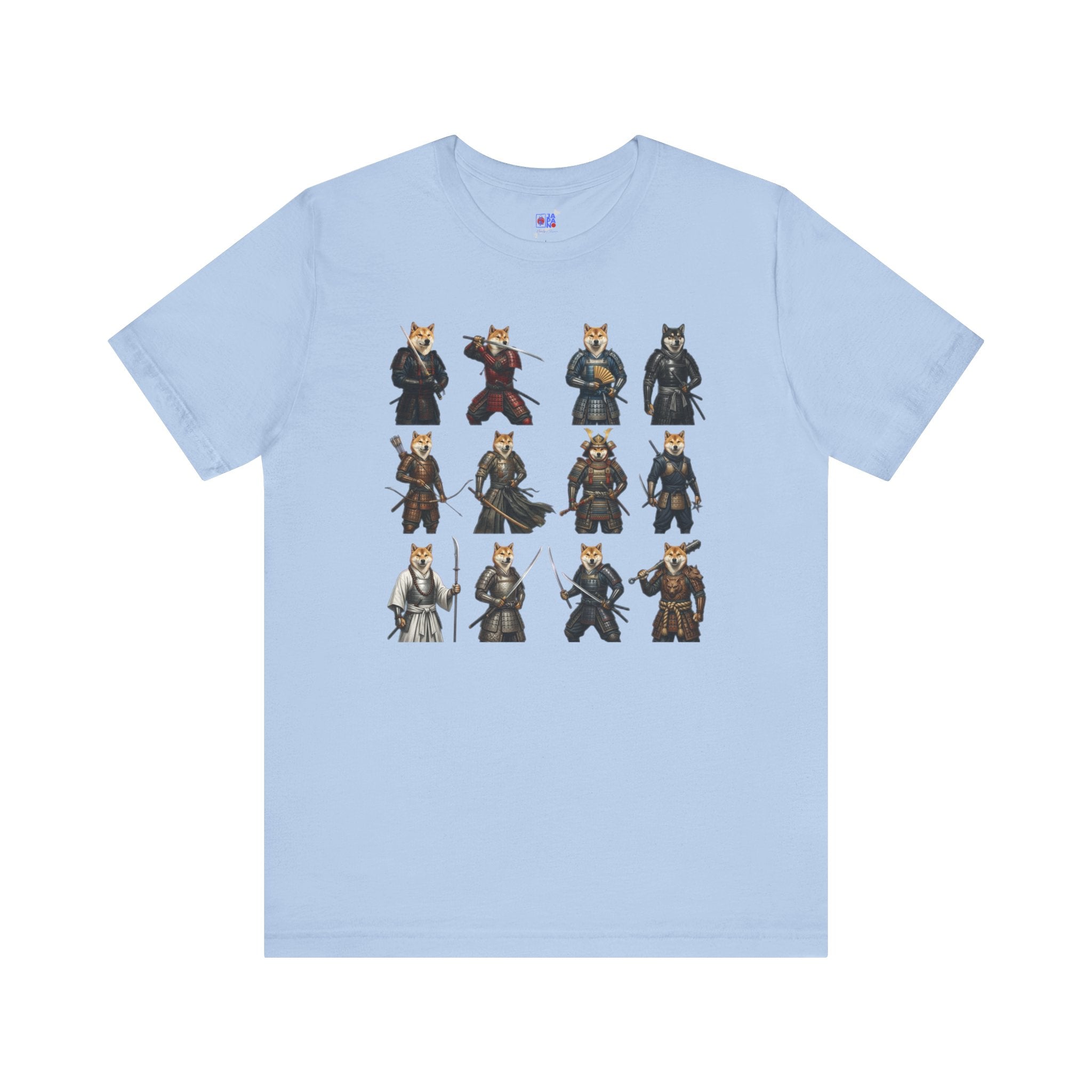 Shiba Inu Samurai T-Shirt, Japanese Warrior Dog Graphic Tee, Funny Dog Lover Gift, Anime Streetwear, Unisex Cotton Shirt