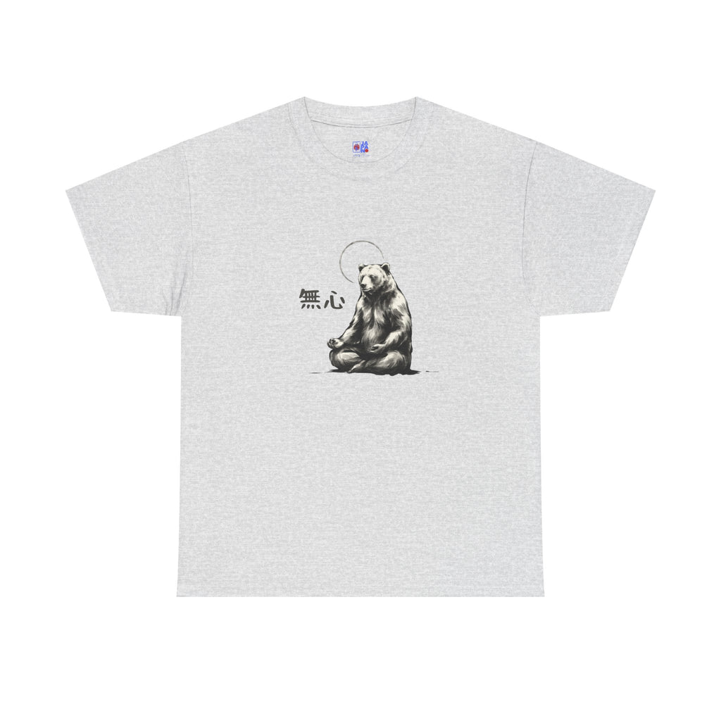 Meditating Bear T‑Shirt — Zen 'Mushin' Graphic Tee