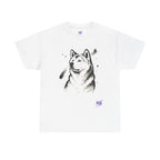 Akita Inu Sumi Ink Portrait T-Shirt — Japanese Ink Wash Dog Tee