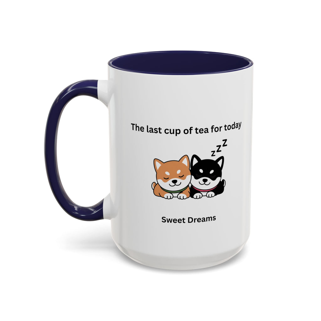 Shiba Inu "Sweet Dreams" Mug, The Last Cup of Tea for Today, Japanese Dog Cute Gift Mug