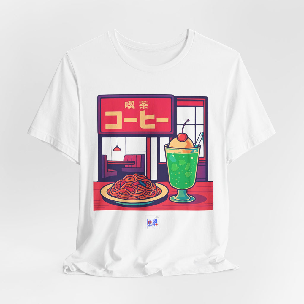 Kissaten Cream Soda Napolitan Tee | Retro Japanese Cafe Graphic