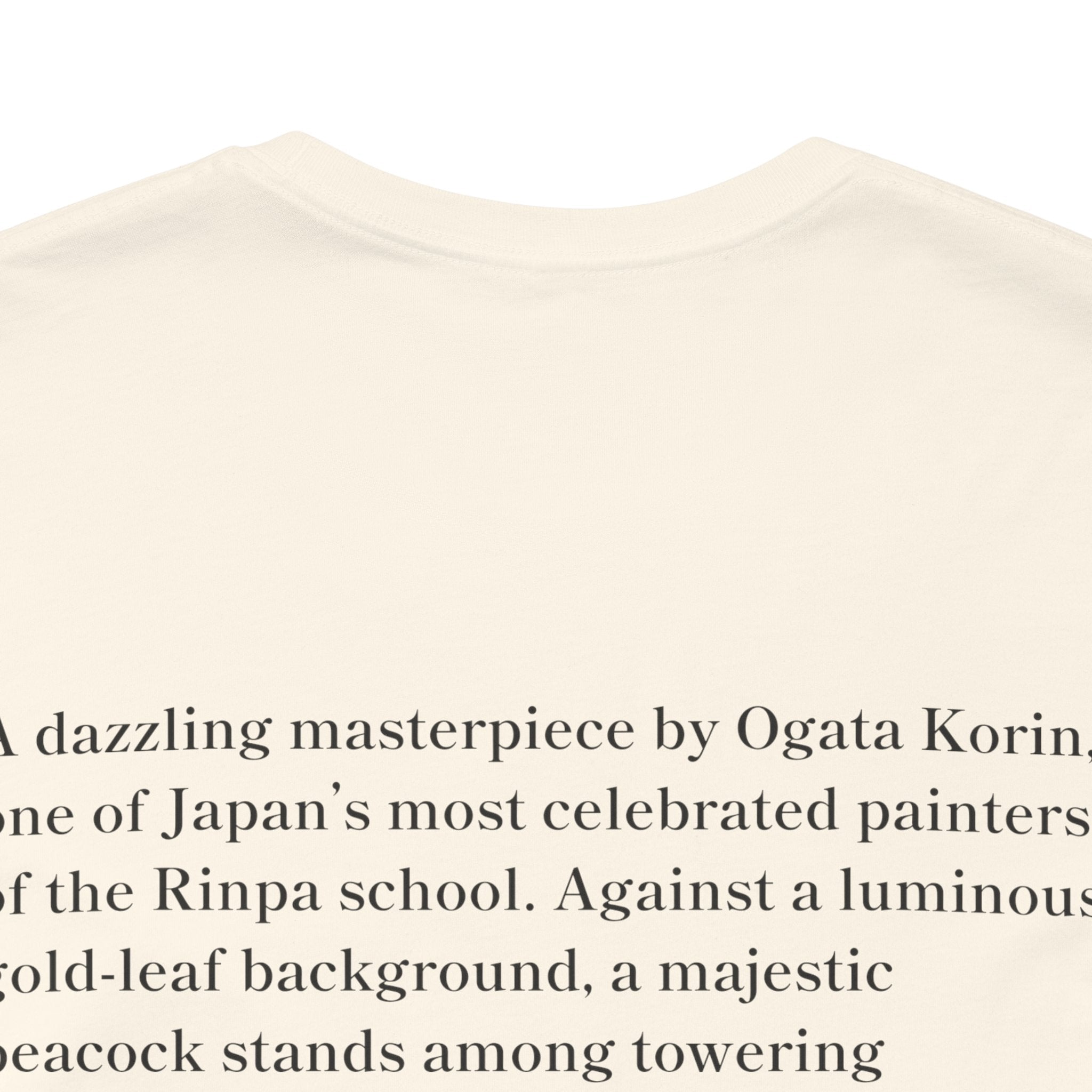 Korin Ogata "Peacock and Hollyhocks Screen", Japanese Art Museum T-Shirt