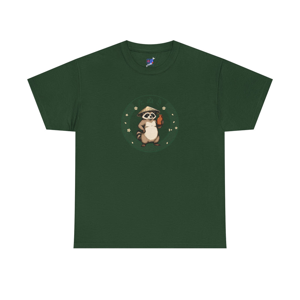 Tanuki T-Shirt | Japanese Raccoon Dog Folklore Graphic Tee | Edo Period Japan Shirt | Good Luck Gift