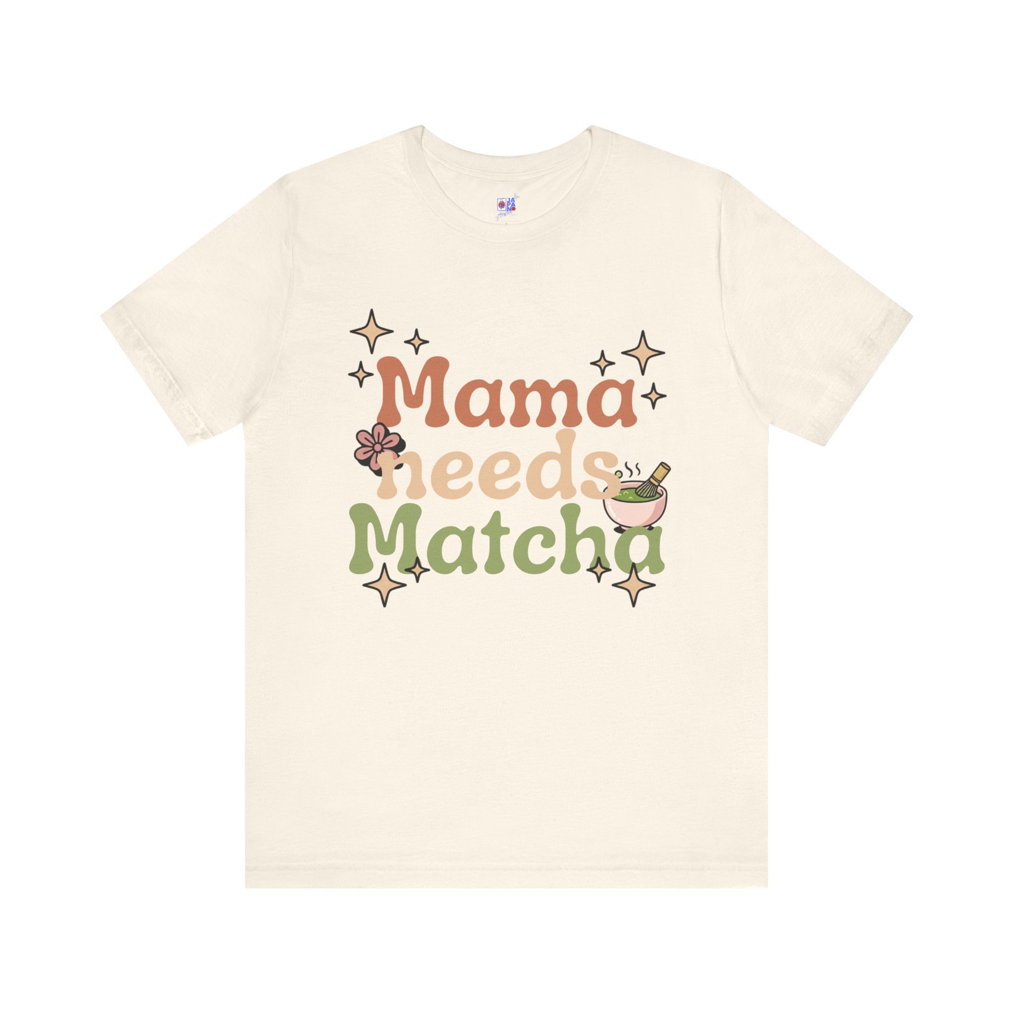 Mama Needs Matcha T-Shirt | Matcha Tea Mom Tee, Cute Floral Typography