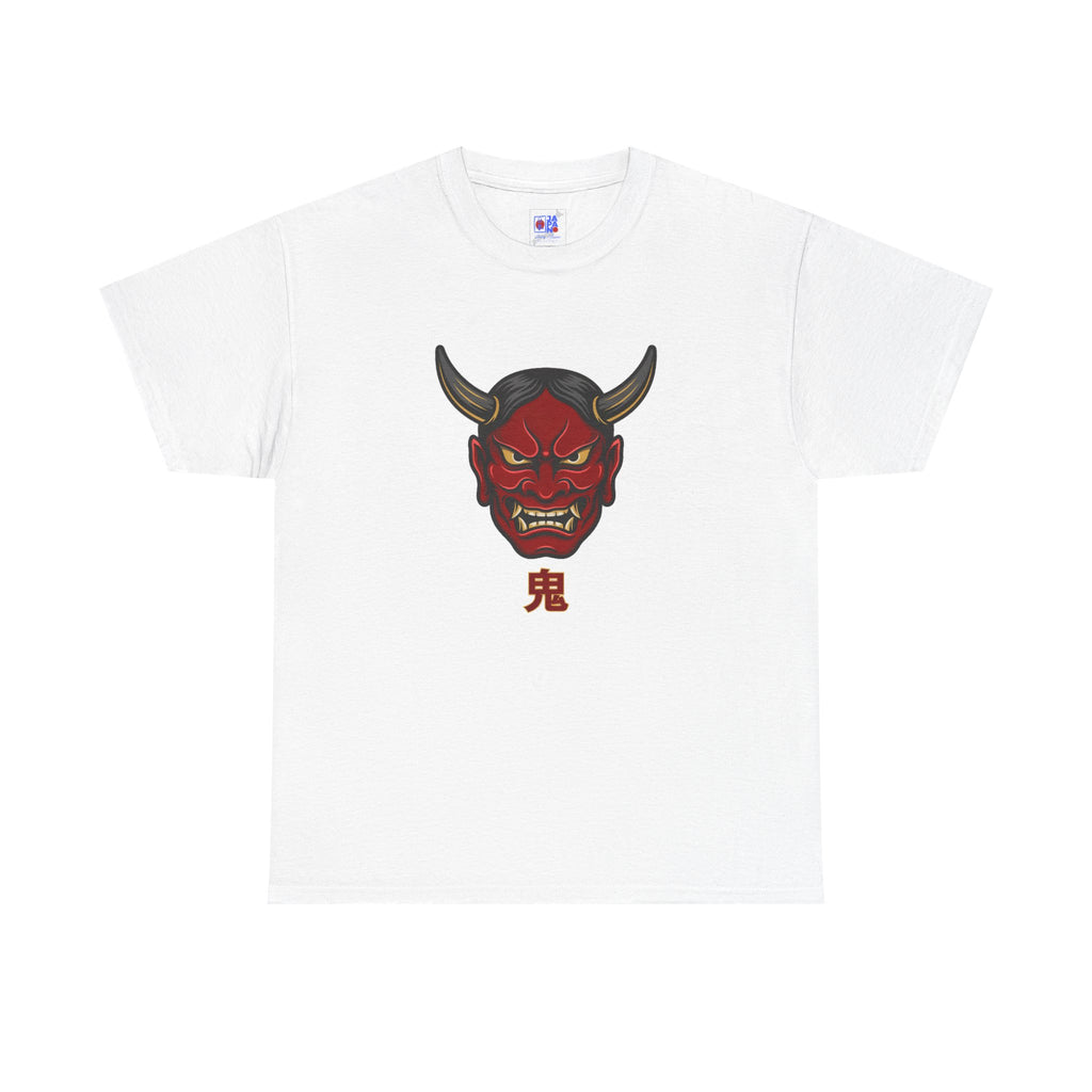 Red Oni Mask T-Shirt | Japanese Demon Hannya Graphic Tee