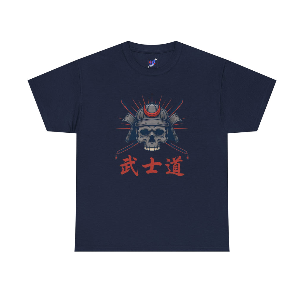 Samurai Skull T-Shirt — 武士道 Bushido Men's Graphic Tee | Japanese Warrior Dark Streetwear Shirt