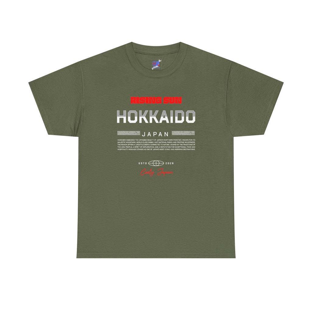 Hokkaido Japan T-Shirt, Japanese Alps & Ski Travel Souvenir Tee  Snow Adventure Shirt  Japan Vacation Memory Gift | Hokkaido Nature Apparel