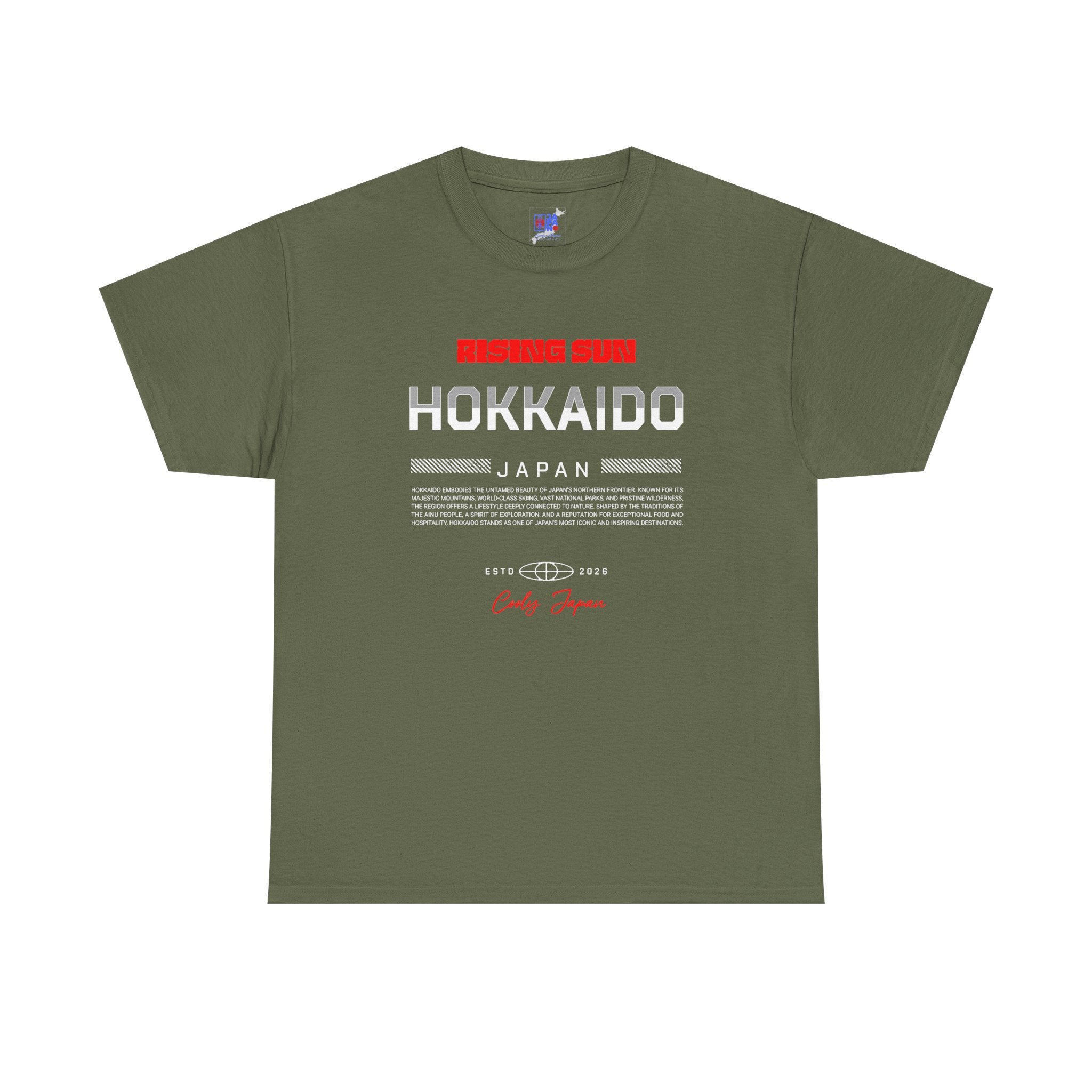 Hokkaido Japan T-Shirt, Japanese Alps & Ski Travel Souvenir Tee  Snow Adventure Shirt  Japan Vacation Memory Gift | Hokkaido Nature Apparel