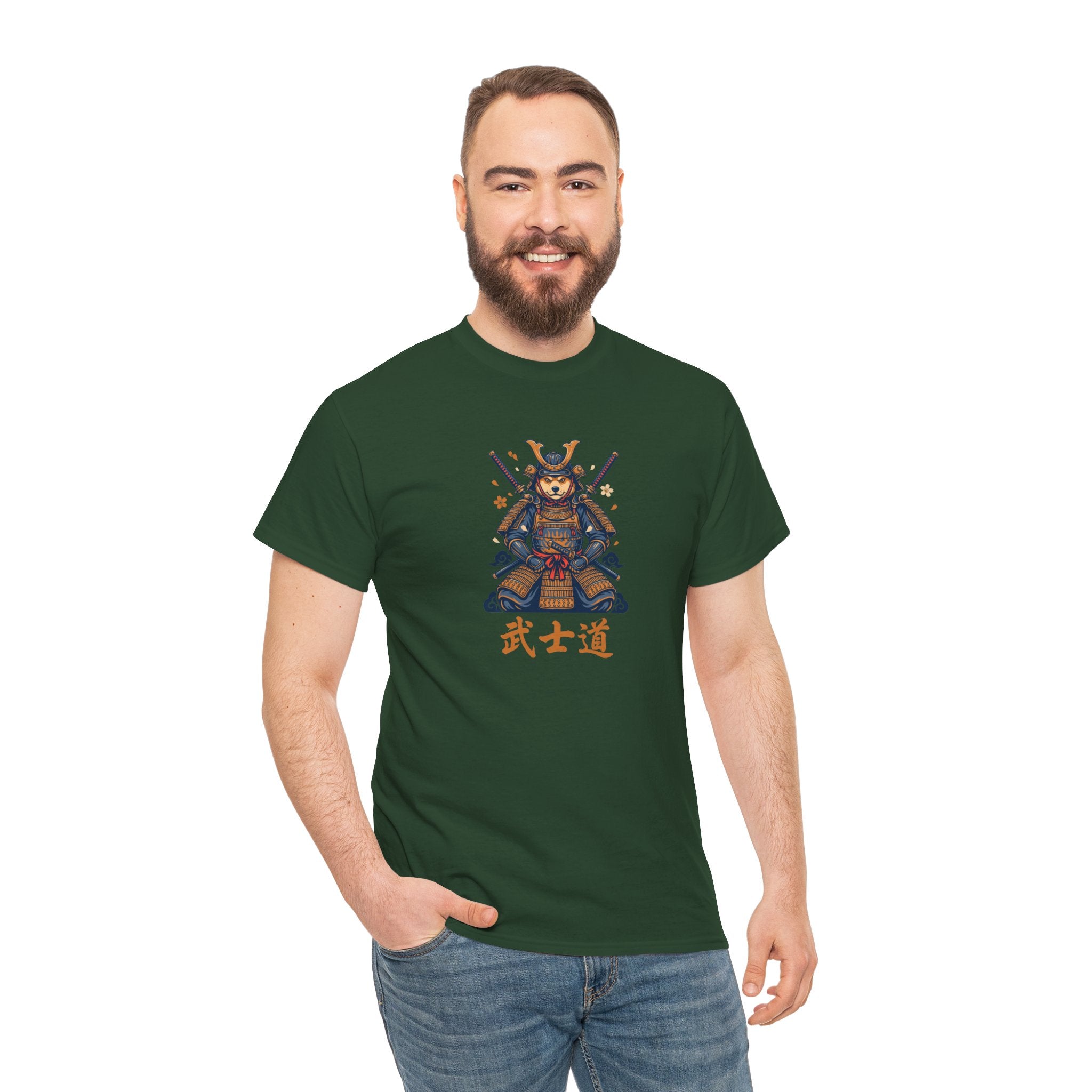 Samurai Warrior T‑Shirt – Retro Pixel Art with 武士道 (Bushido)
