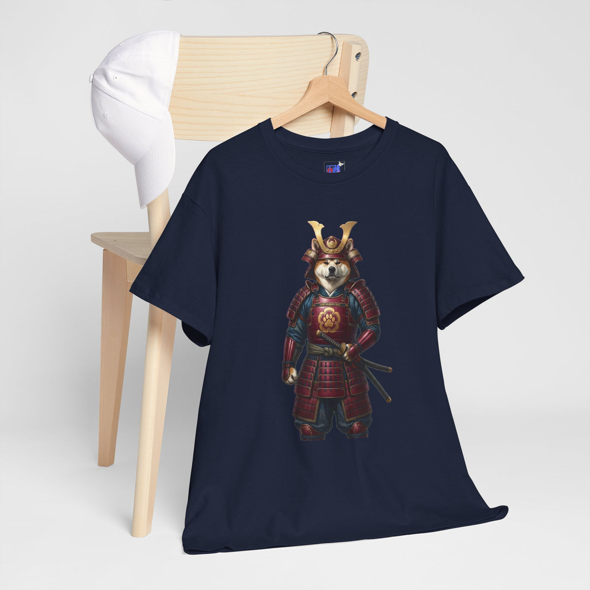 Samurai Shiba Inu Warrior Armor Tee | Japanese Samurai Art