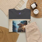 Tanuki Samurai T-Shirt, Japanese Raccoon Dog Warrior, Yomichi Night Road Folklore Bushido Graphic Tee