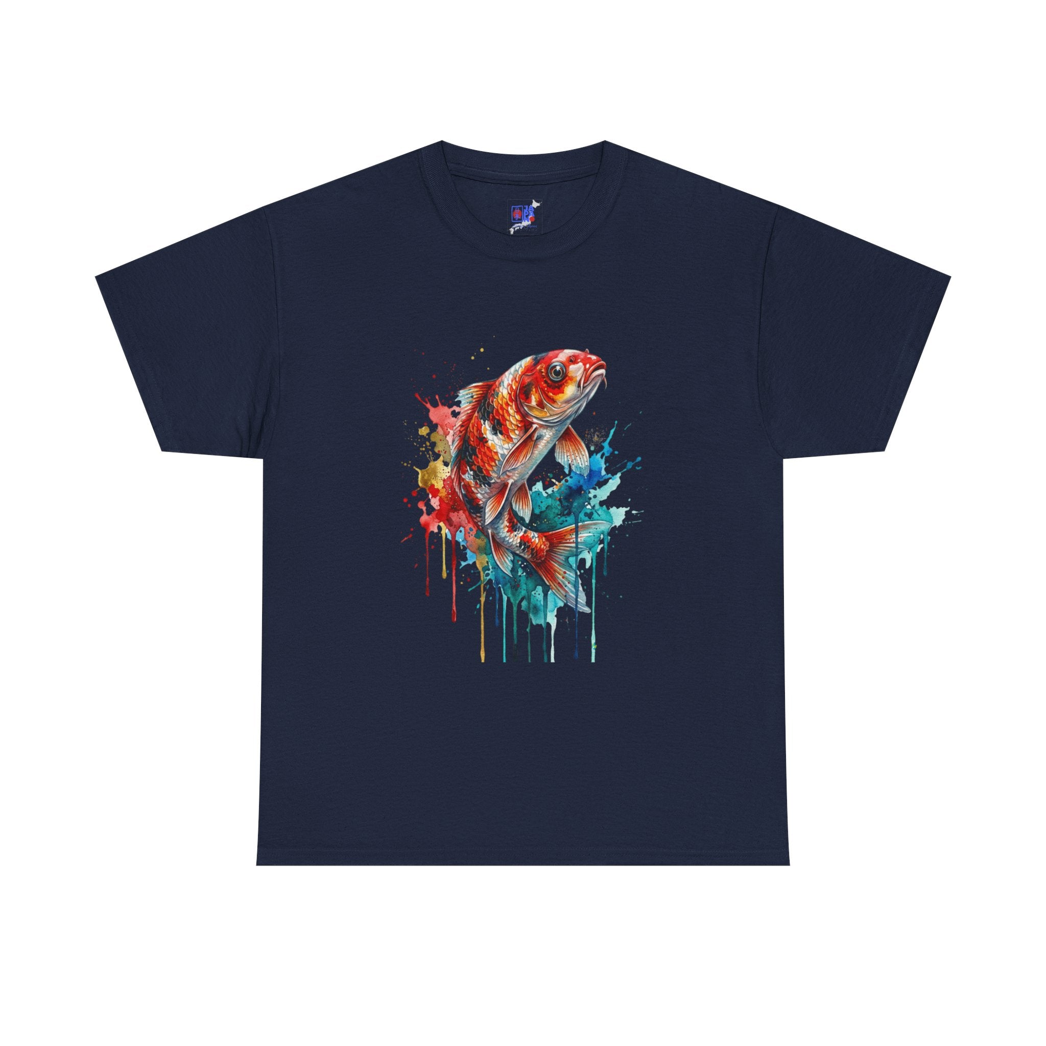 Koi Fish Watercolor T-Shirt — Vibrant Drip Art Tee