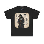 Kuro Shiba Inu Samurai Warrior T-Shirt, Bushido Japanese Dog Armor Art Tee, Loyalty Kanji Graphic Shirt, Unique Japan Gift Unisex