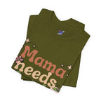 Mama Needs Matcha Tee | Pastel Front-Print Typography | Matcha Collection