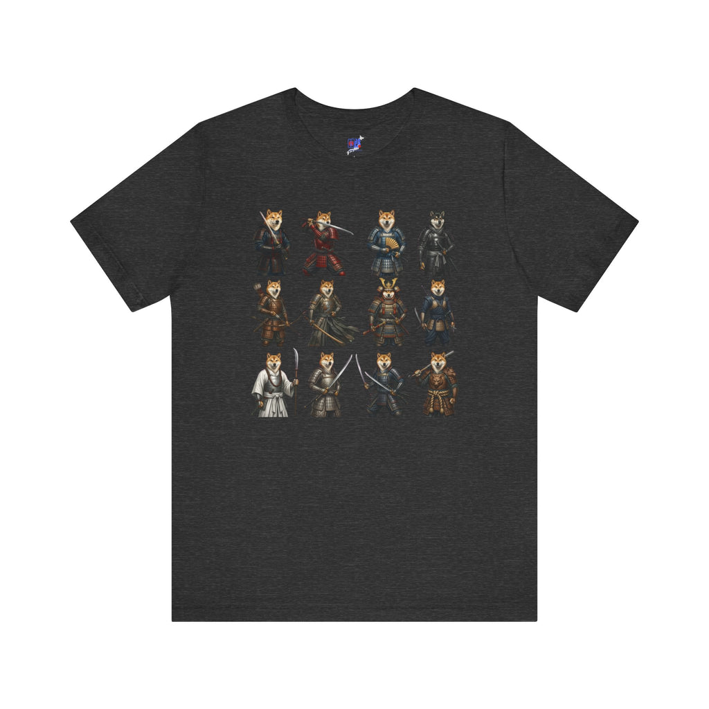 Shiba Inu Samurai T-Shirt, Japanese Warrior Dog Graphic Tee, Funny Dog Lover Gift, Anime Streetwear, Unisex Cotton Shirt