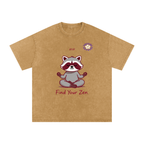 Snow Washed Oversized Cotton T-Shirt