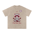 Snow Washed Oversized Cotton T-Shirt
