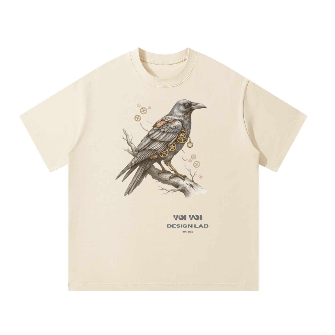YOI YOI Design Lab — Iron Raven Heavy Tee (300gsm)