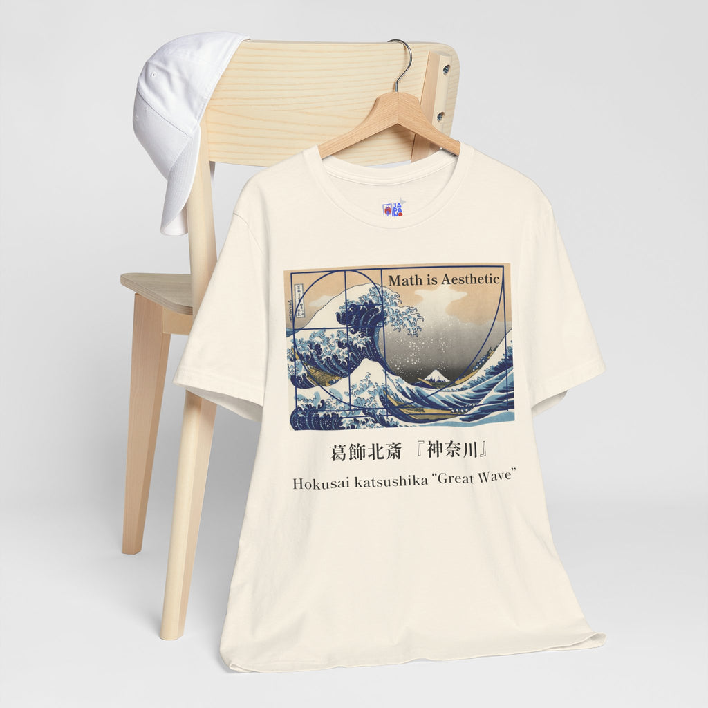 Great Wave Golden Ratio T-Shirt, Math is Aesthetic Hokusai Graphic Tee
